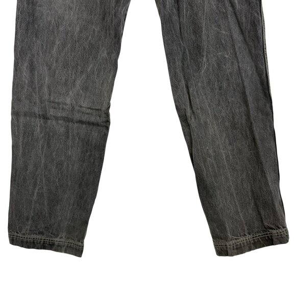 Fubu Jeans Men's Size 38 x 31 Y2K Relaxed Fit Stonewashed Black Denim Jeans - Picture 5 of 16